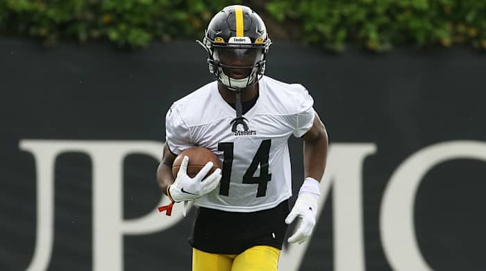Steelers rookie receiver George Pickens